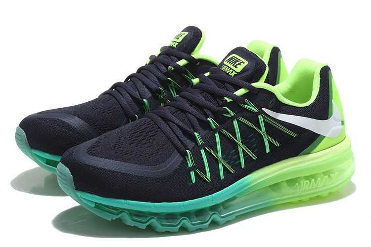 Nike Air Max 2015 vendre nouveau vert noir classic